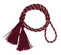 Fermatenda in corda con nappa, adatti per soggiorno, camera da letto, decorazione dorata con rosso, 2 pezzi