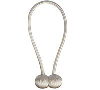 Fermatenda magnetici for tende, 2 pezzi, fermacravatte colorati, accessori, supporto for, clip, cinturino con fibbia(Offwhite)