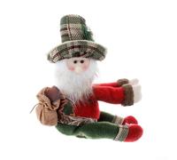 Fermatenda natalizio con Babbo Natale, pupazzo di neve e alce per decorazione festiva (vecchiaia)