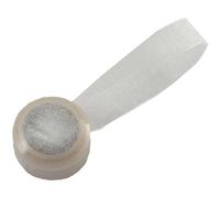 Fermatende calamita Big Lurex in plastica bianca 2 pz Bianco
