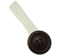 Fermatende calamita Mini Clip Botton in legno noce 2 pz Noce