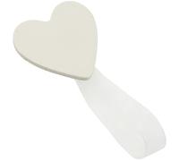 Fermatende calamita Mini Clip Love in legno sbiancato 2 pz Bianco