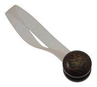 Fermatende calamita Mini Clip Striata in plastica marrone 2 pz Di colore marrone
