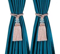 Fermatende Fermacravatta con fermacravatta con nappa for tenda 1 pezzo(Pink)