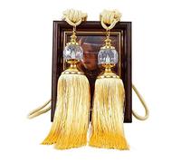 Fermatende Fermatende con corda, fermatende con nappe di cristallo, fermatende con frange, fermatende, accessori for la stanza, 6 pezzi(4 Pcs)