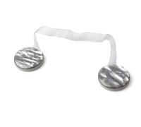 Fermatende in coppia con calamita (Stile Madreperla) a tutti tipi di tende 2 Pezi (Grigio)