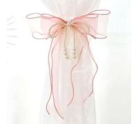 Fermatende per tende in stile moderno, 2 pezzi decorativi con fiocco per tende sottili o spesse, facili da legare e sciogliere, rosa, 86 cm