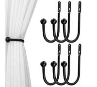 Fermatende VRSS Fermatende per tende Stile semplice (6 pezzi Nero)