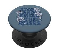 Fermati e annusa le rose, motivo floreale Mindful Life PopSockets PopGrip Adesivo