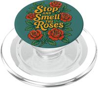 Fermati e annusa le rose, motivo floreale Mindful Life PopSockets PopGrip per MagSafe