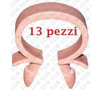Fermatubo in plastica rosa Unoversale Vari Modelli - Diam. 13 mm-Conf. 13 pezzi