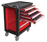 FERMEC 53448 Carrello portautensili 6 cassetti assortimento fai da te officina 171 pz utensili compresi