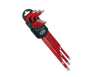 FerMec 96950 serie 9 chiavi TORX lunghe con magnete plastificate ergonomiche