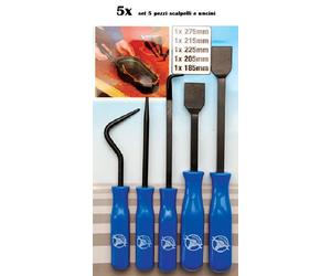 FERMEC SET 5 PEZZI RASCHIETTI E GANCI PER GUARNIZIONI SCALPELLI E UNCINI BGS9132