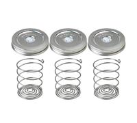 Fermentation Lids - Stainless Steel Spring Silicone Air Valve Jar Covers