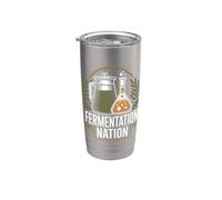 Fermentation Nation Kombucha Fermentazione Tè Bicchiere termico in acciaio inox doppia parete