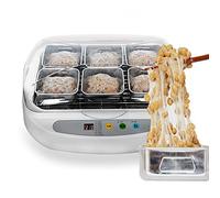 Fermentatore elettrico automatico Natto - Tazze versatili in acciaio inossidabile da 3,5 l per yogurt, tempeh, verdure in salamoia