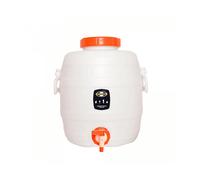 FERMENTATORE ICH-ZAPFE Serbatoio di fermentazione in plastica Speidel rotondo con coperchio e rubinetto di scarico - 20L