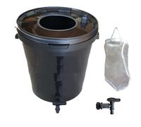 Fermentatore Kit Completo 20L Nero: Filtro, Rubinetto Concentrati Estratti Purin