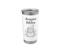Fermented and Fabulous Kombucha SCOBY Brewer Gift Bicchiere termico in acciaio inox doppia parete