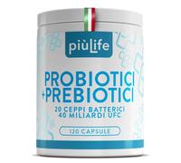 Fermenti Lattici Probiotici Prebiotici PiùLife 40 Miliardi UFC Dose Da 20 Ceppi