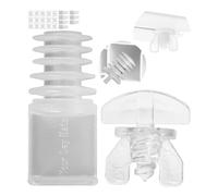 Fermi Intermedi, 24 pz, V1+V2 Trasparente, Fermo per Tende Adatto per Tende con Binari di Scorrimento, Curtain Hook plastica facili da Montare, Tappi Antiscivolo, Ganci per cortina per Tutti i binari