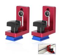 Fermi per guida in T per lavorazione del legno Connettore in lega di alluminio per guida T Mitra Track Stop per falegnameria Fermi per traccia Mitra in lega di alluminio Strumenti manuali