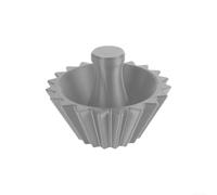 Fermo a forma di filtro da caffè per versare sopra la birra, trasparente per petg Paper Press Tool con 20 nervature per cono antigoccia origami, vestibilità sicura, 81 x 36 mm, nero (grigio)