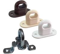Fermo Cavallotto per Occhielli Ovali | Plastica o Ferro Zincato - Materiale: PVC MARRONE