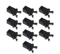 Fermo for bidone della spazzatura Frigoriferi Bollitori elettrici Scatole di plastica di alta qualità Clip di riparazione for chiusura a scatto Fibbie for interruttori(Black-10pcs)