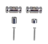 Fermo Per Alberi Per Corde Per Rulli Per Chitarra Con Set Di Viti Di Montaggio Per Parti Di Chitarre Elettriche Guida Per Chitarra Argento/nero/dorato accessori per chitarra(Silver)