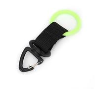 Fermo per bocchino per immersioni con polipo con fettuccia in silicone elastico e clip a scatto a 360 gradi (verde)