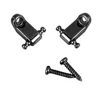 Fermo per Corda per Chitarra Elettrica, Fermo per Albero per Corda per Chitarra in Metallo, Fissaggio Fisso, Design Standard per Strumento (BLACK)