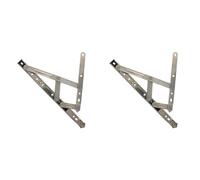 Fermo Per Finestra Cerniera for attrito for finestra a battente Rimani tono argento Accessori for la casa Accessori Strumenti(12inch2.5 2pc)