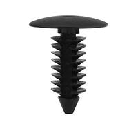 Fermo per portiera dell'auto, 100Pcs Rivetti per paraurti per paraurti con rivestimento per portiera universale Viti a scatto Clip di fermo per fissaggio a pressione, Nero