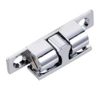Fermo Porta a Doppia Sfera per Barca e Armadi, 5x1,6x1cm | Lega di Zinco e Ottone, Design Nascosto e Argento, Accessori di Montaggio e Istruzioni Incluse
