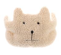 Fermo Porta a Forma di Orso Beige in Pile Berber Antischiacciamento | Blocca Porta per Casa, Anti-scivolo, Mantiene L’anta Stabile, per Ingresso e Stanza