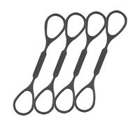 Fermo Scorrevole per Tromba in Silicone Nero 4 Pezzi
