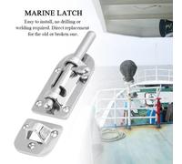 Fermo Scrocco A Chiavistello In Acciaio Inox Per Porta Barca Nautica 110mm