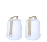 Fermob Balad Lampada ricaricabile LED, grigio argilla - 25 cm - set da 2