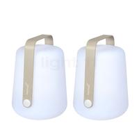 Fermob Balad Lampada ricaricabile LED, grigio argilla - 38 cm - set da 2