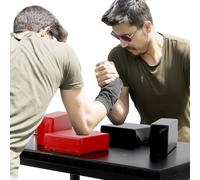 Fermoirper Tavolo Armwrestling 90 x 65 x 100 cm con imbottiture e manici | Gomitiere regolabili per braccio sinistro e destro, telaio stabile per allenamento, competizione e tempo libero