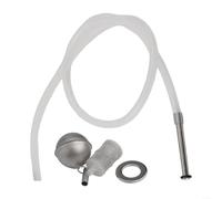 FermZilla - Filtro galleggiante in acciaio inox 304 con tubo in silicone per birra fatta in casa, caffè freddo o tè freddo, la punta ponderata mantiene il tubo immerso per 55 l