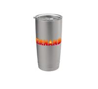 Fernanda On Fire - Parola artistica con nome e scritta "Cute Custom" Bicchiere termico in acciaio inox doppia parete