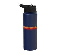 Fernanda On Fire - Parola artistica con nome e scritta "Cute Custom" Stainless Steel Insulated Water Bottle