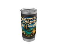 Fernando de Noronha Brasile Isola tropicale Viaggi Brasiliana Bicchiere termico in acciaio inox doppia parete