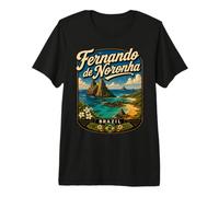 Fernando de Noronha Brasile Isola Tropicale Viaggi Brasiliana Maglietta Premium