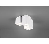 FERNANDO PLAFONIERA METALLO BIANCO OPACO 3 CUBETTI L. 23CM
