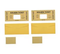 FerneeButy 2x Biglietti Gratta e Vinci con Buste, Cartoncino Bifacciale 20x9cm, per Rivelazioni Sesso Nascituro, Annunci Speciali, Style B