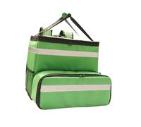 FerneeButy Zaino Termico per Consegna Cibo Extra Large, Borsa Pizza Espandibile 25-40cm, Tessuto Oxford 1680D Impermeabile, per Delivery e Picnic